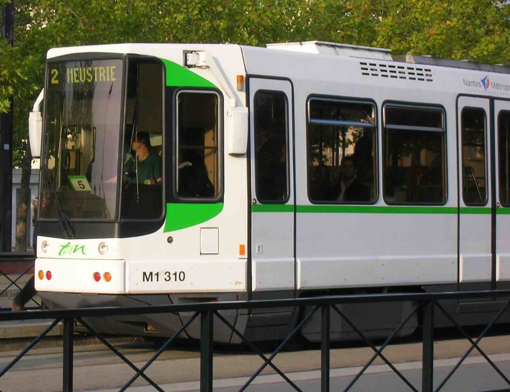 Tramway du réseau TAN à Nantes